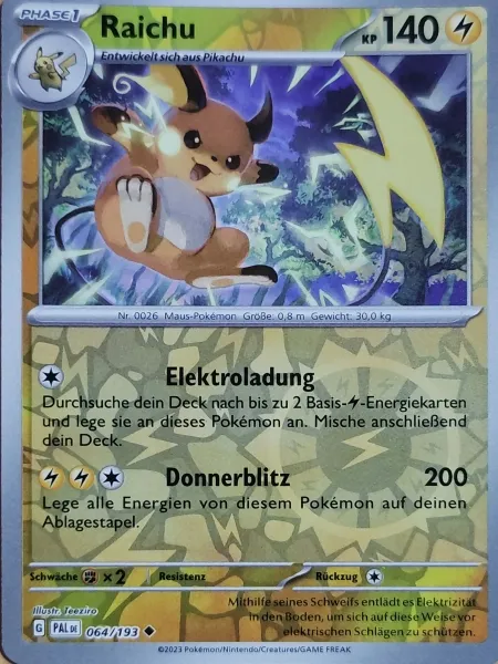 Raichu 064/193 - Reverse Holo